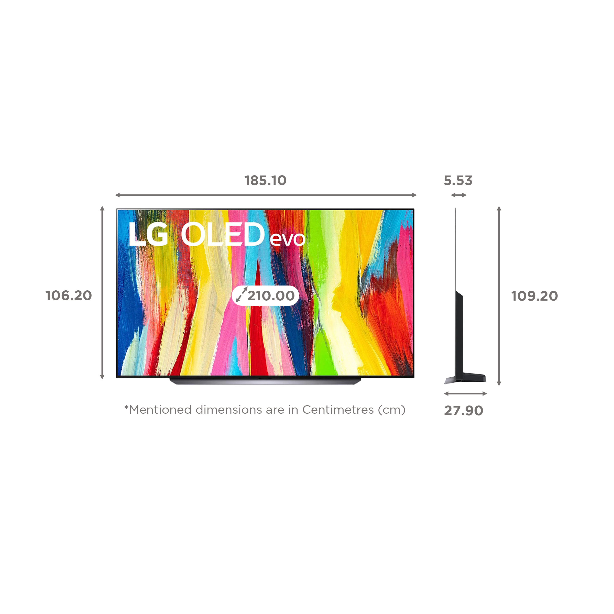 Buy LG C2 210 cm (83 inch) 4K Ultra HD OLED OS TV with Voice